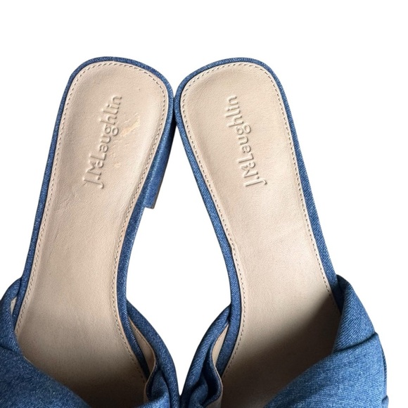 J.McLaughlin - Hannah Denim Braided Slide Sandals Sz 8.5 - Picture 3 of 10